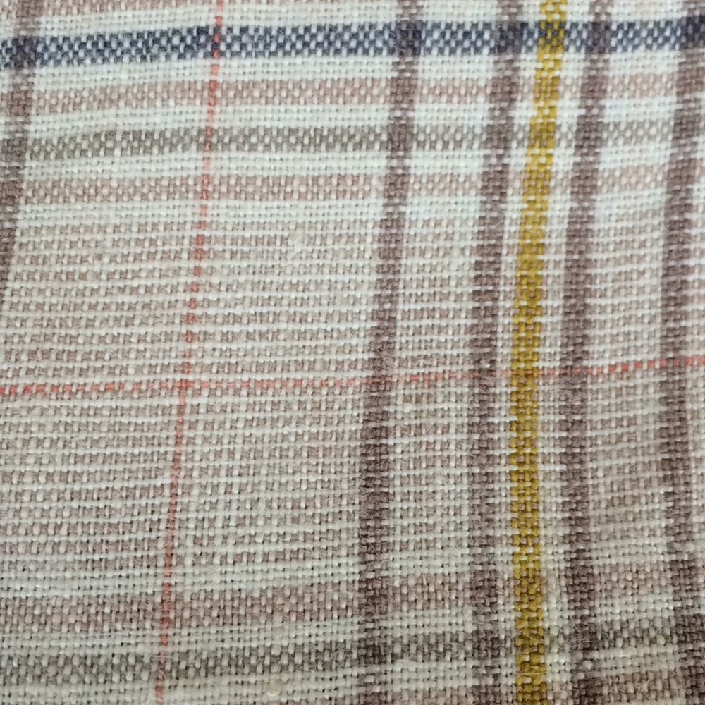 Boden light weight linen plaid ankle cropped - Picture 8 of 8